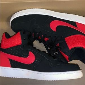 Red nikes high tops